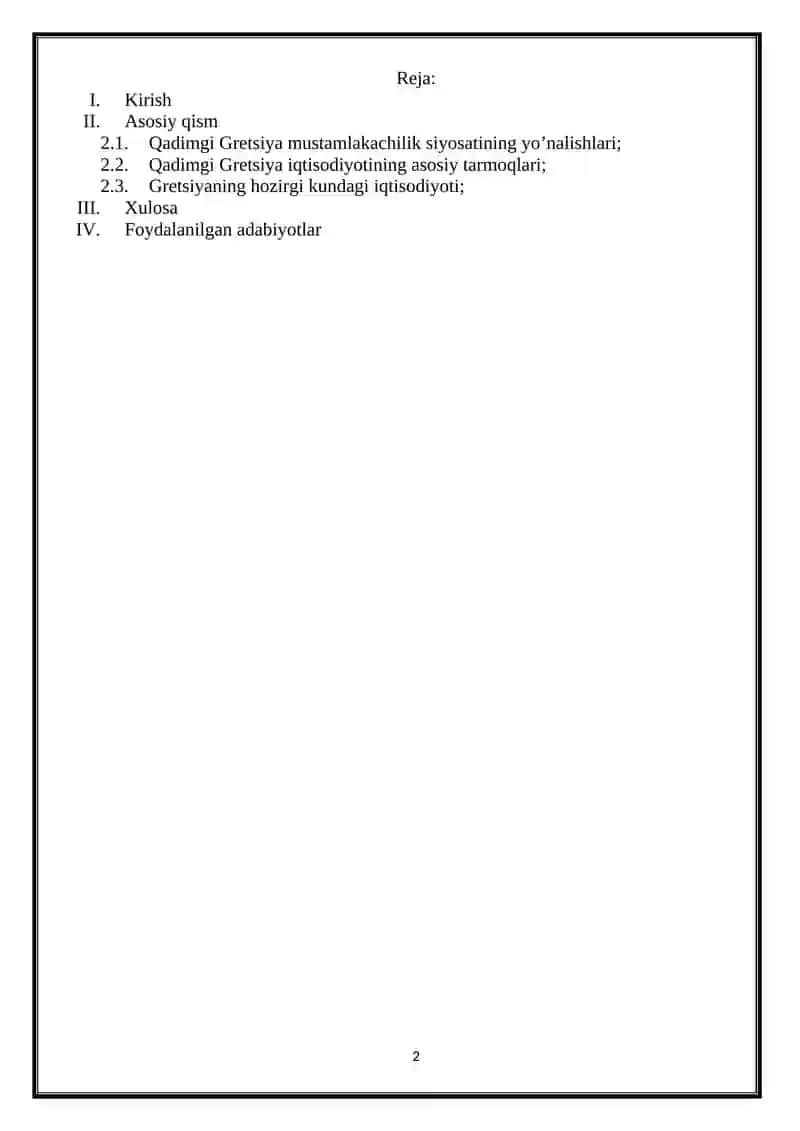 Qadimgi Gretsiya rivojlanishining asosiy xususiyatlari 2