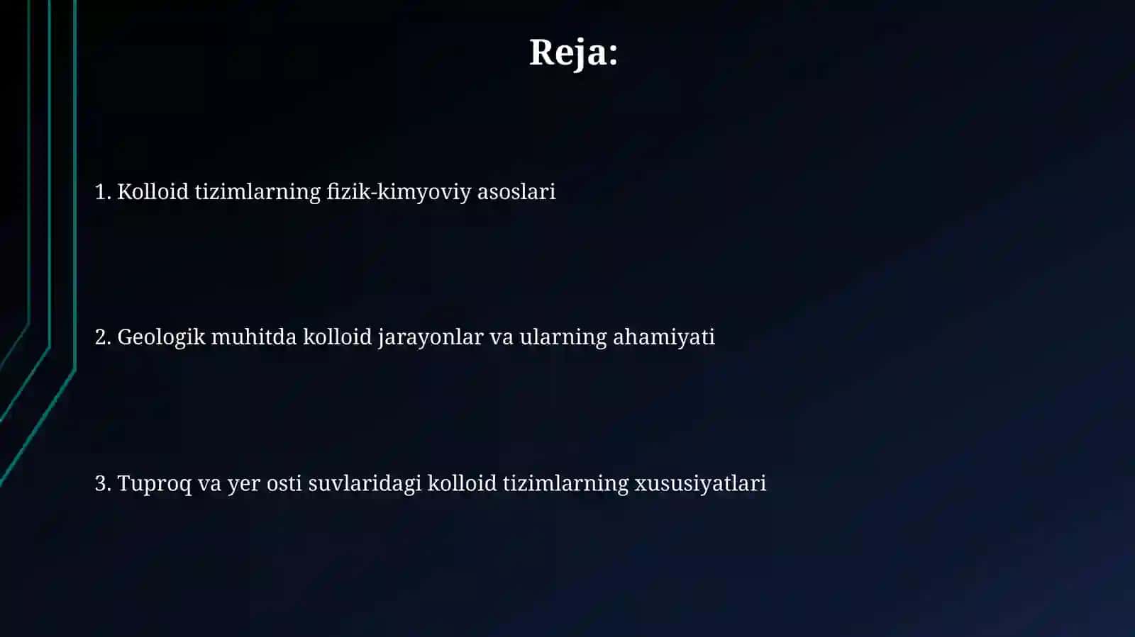 Kolloid sistemalarning geologik hossalari 2
