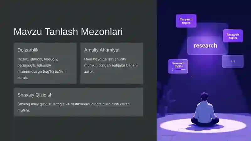 Magistrlik Dissertatsiyasi Tayyorlash 2