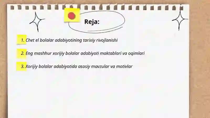 Xorijiy bolalar adabiyoti 2