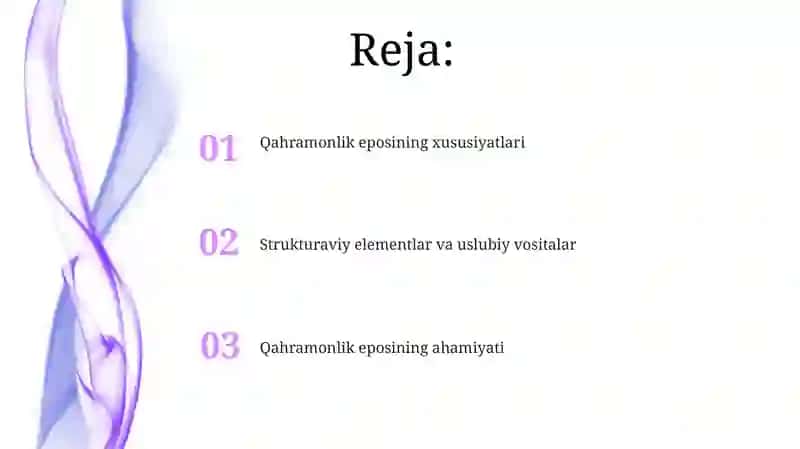 Qahramonlik dostonlari xususiyati 2