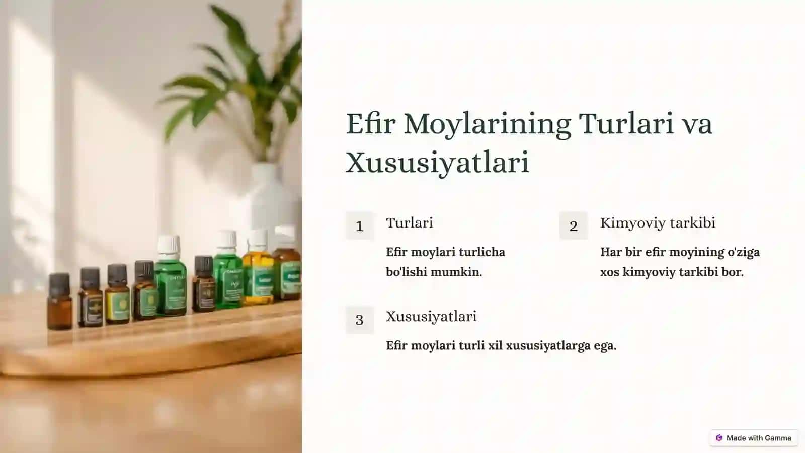 Efir Moyli O’simliklar 2