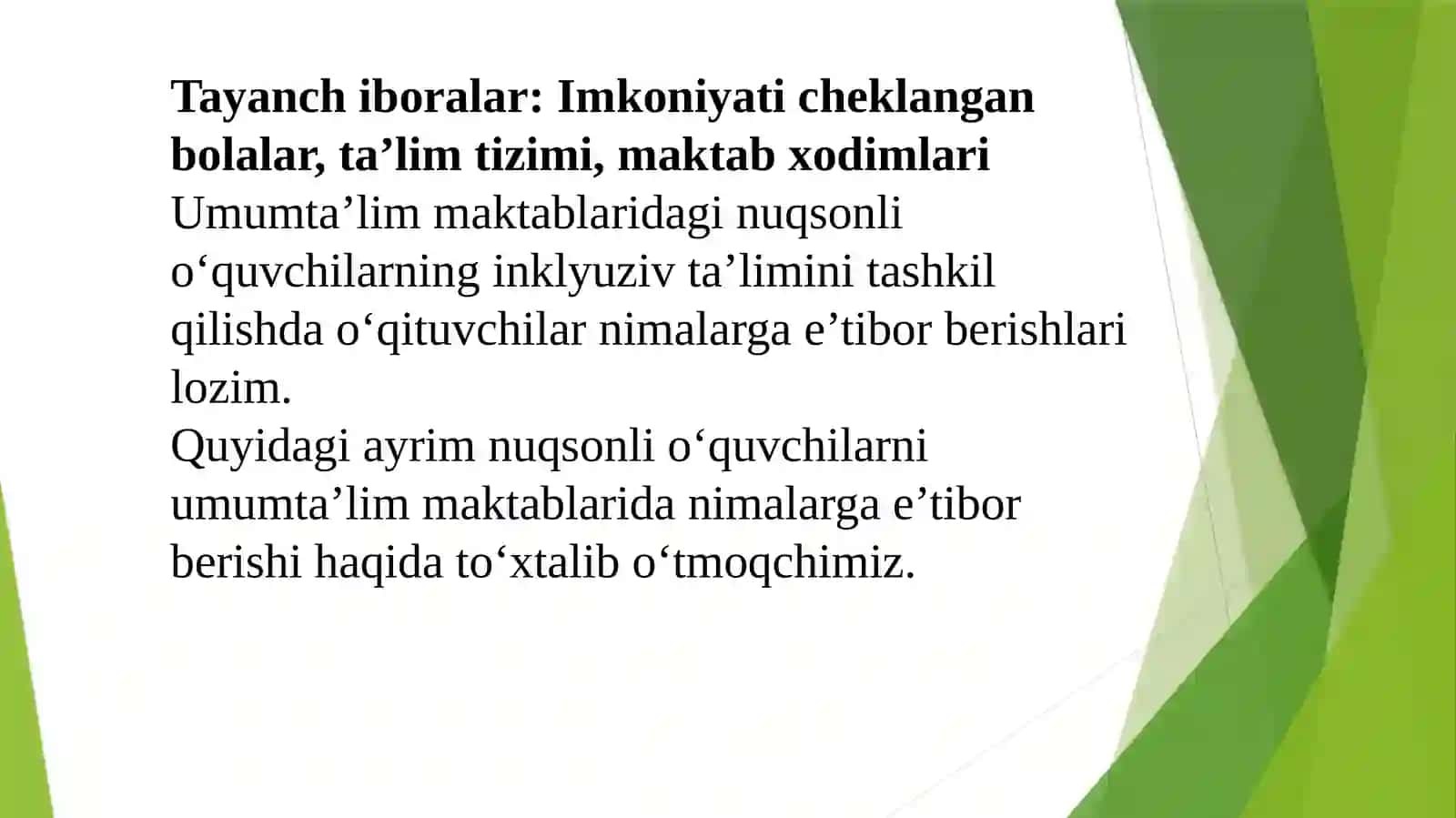 О‘quvchilar va sinfdagi xilma-xillik 2