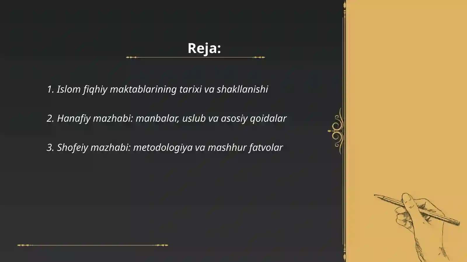 Islom fiqhiy maktablari 2