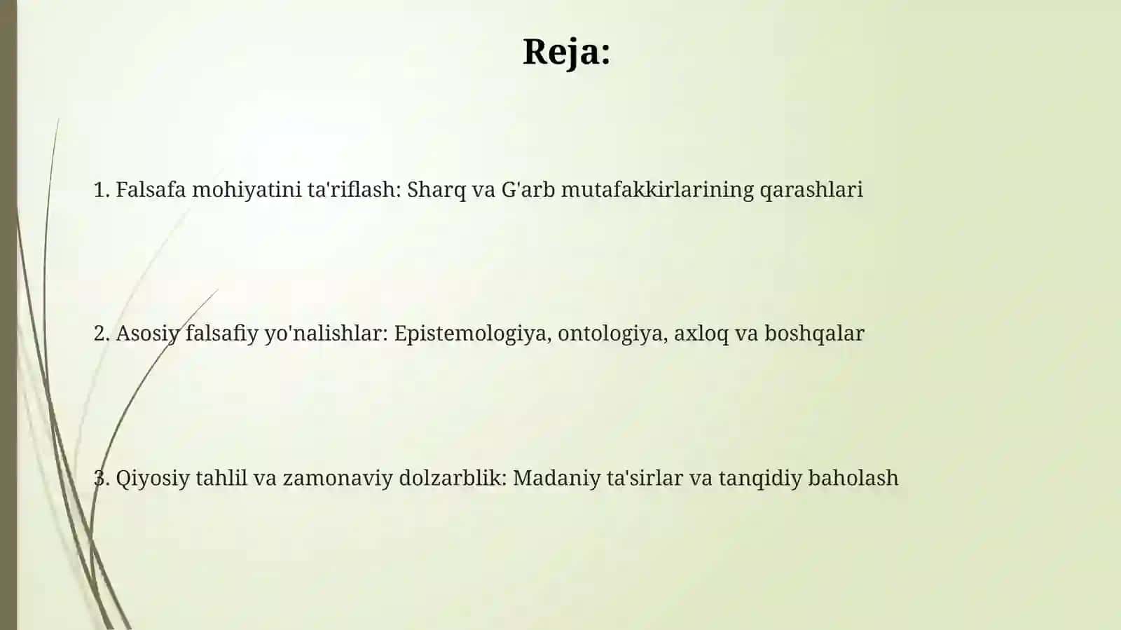 Falsafaning mohiyati 2