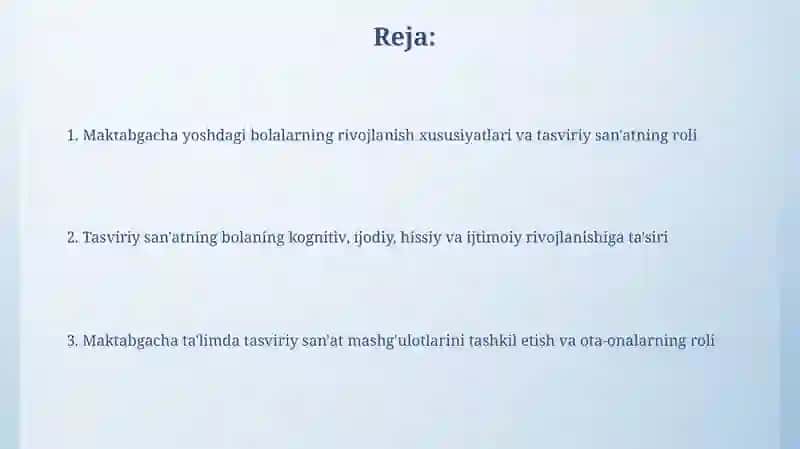 Tasviriy San'atning Ta'limga O'rganilishi 2