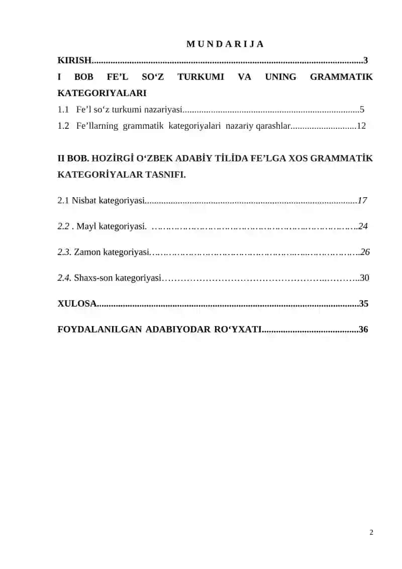 Fe’llarda grammatik kategoriyalar tahlili 2