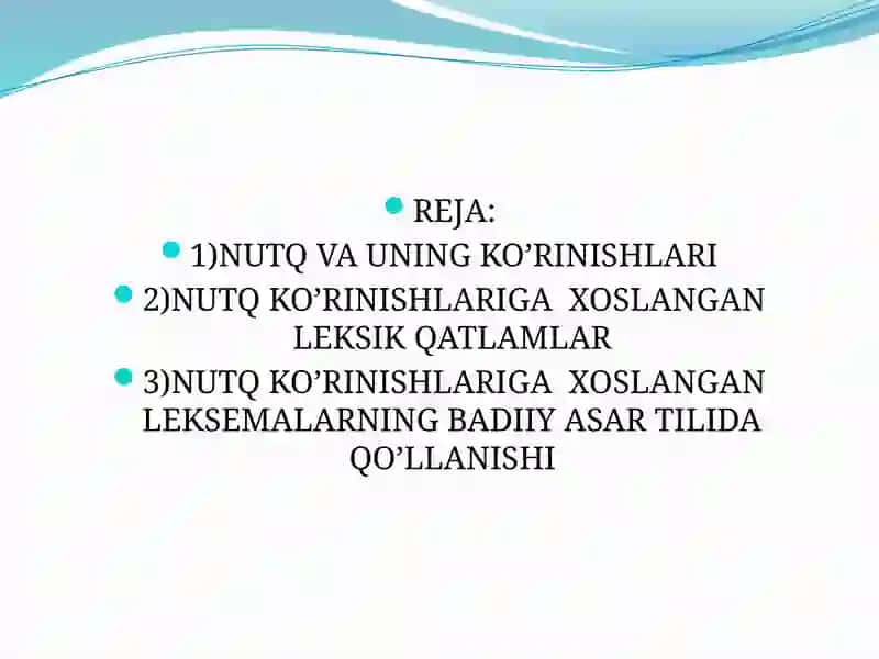 Nutq va uning ko'rinishlari 2