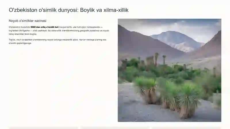 O'simliklar kartasi 2