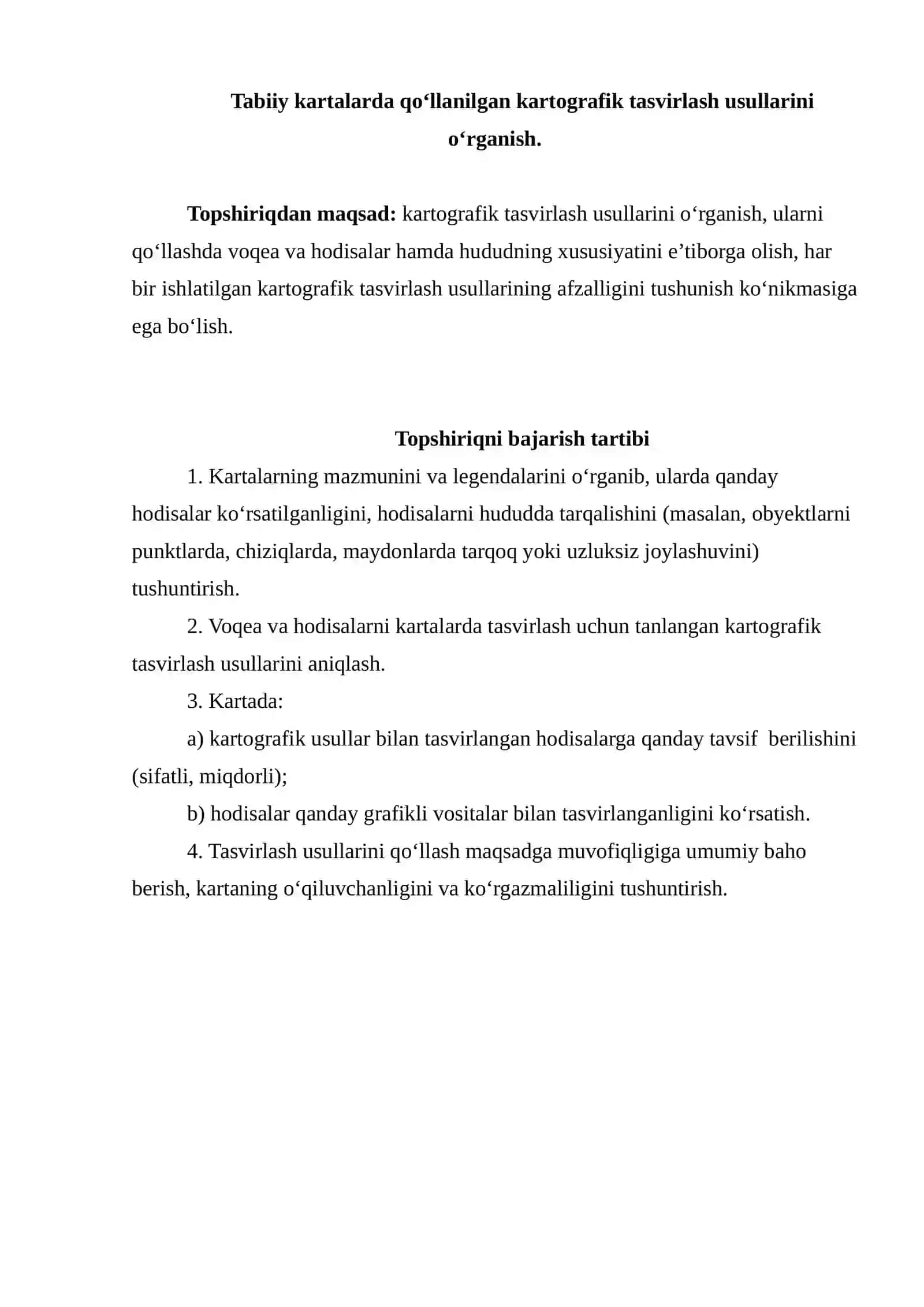 Tabiiy kartalarda qo‘llanilgan kartografik tasvirlash usullari 2