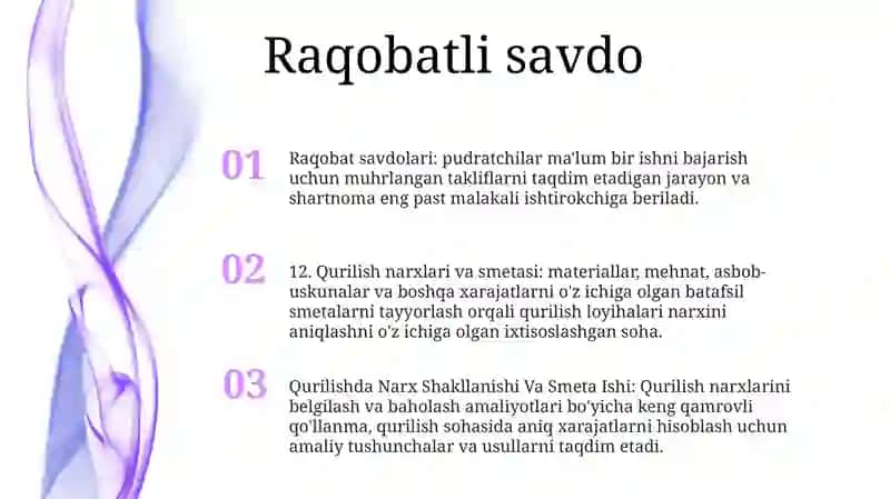 Qurilishda Narx Shakllanishi VaSmetaIshi 2