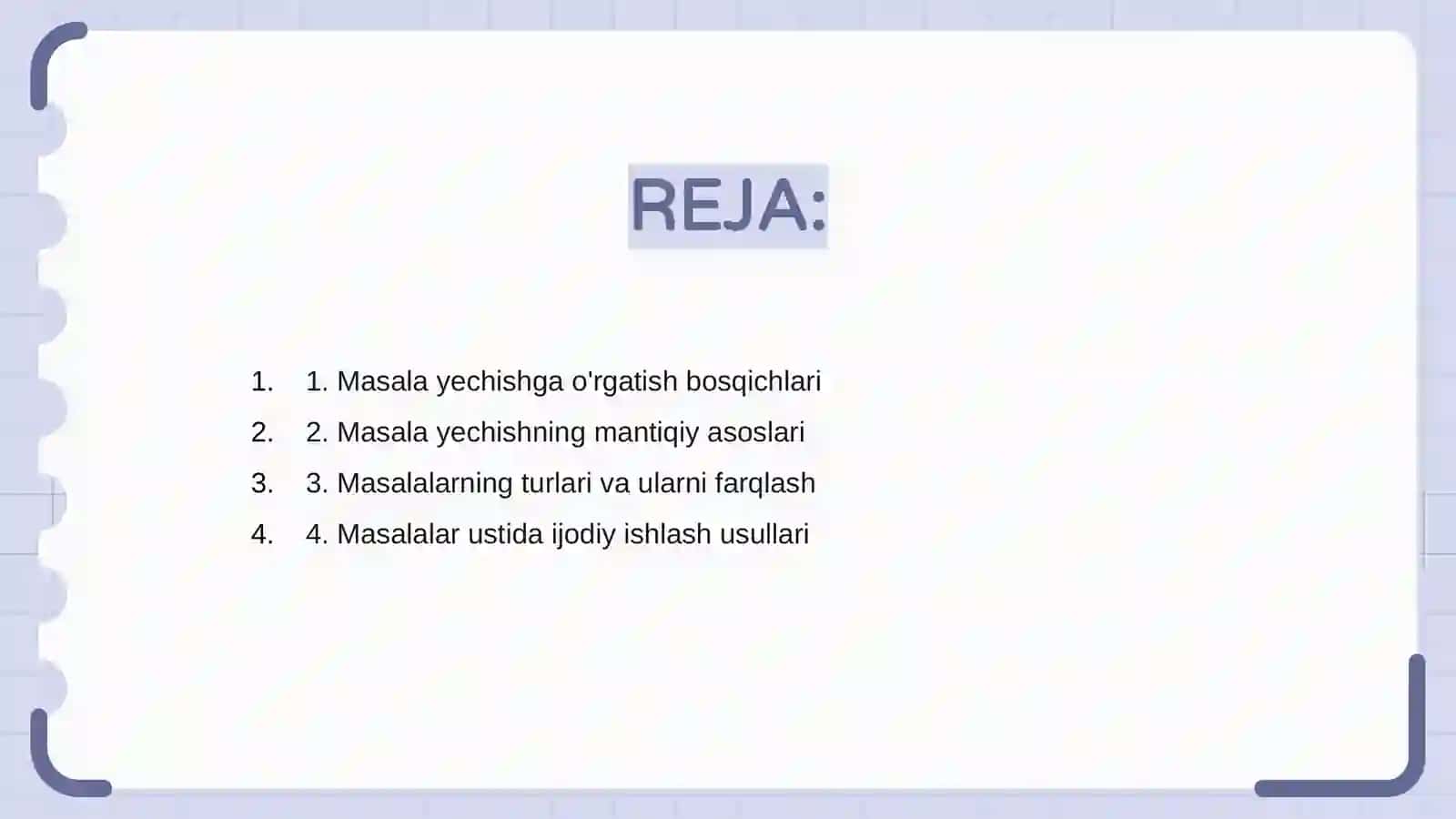 MASALA YECHISHGA O'RGATISH BOSQICHLARI VA UNING MANTIQIY ASOSI 2