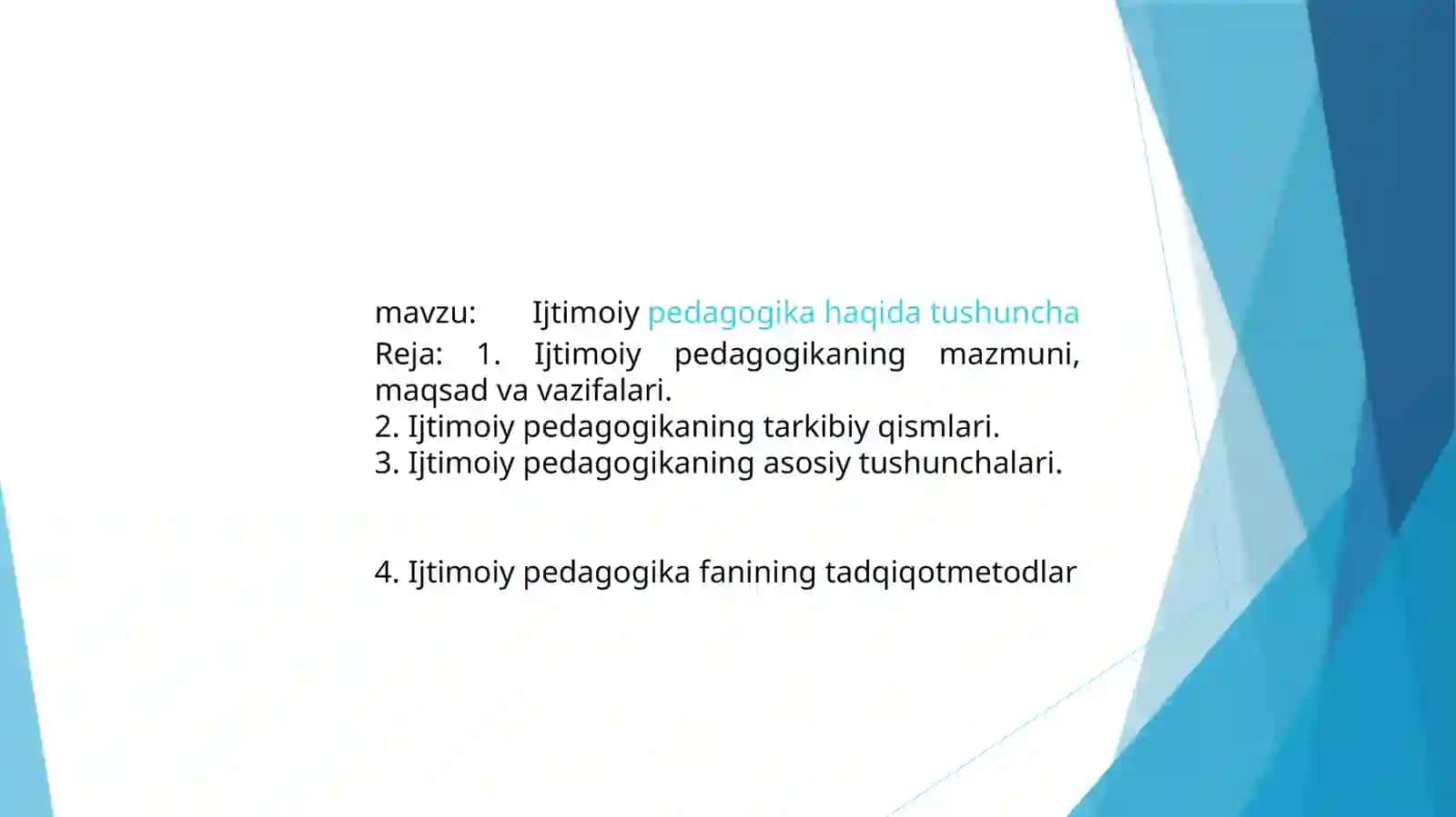 Ijtimoiypedagogika haqida tushuncha 2
