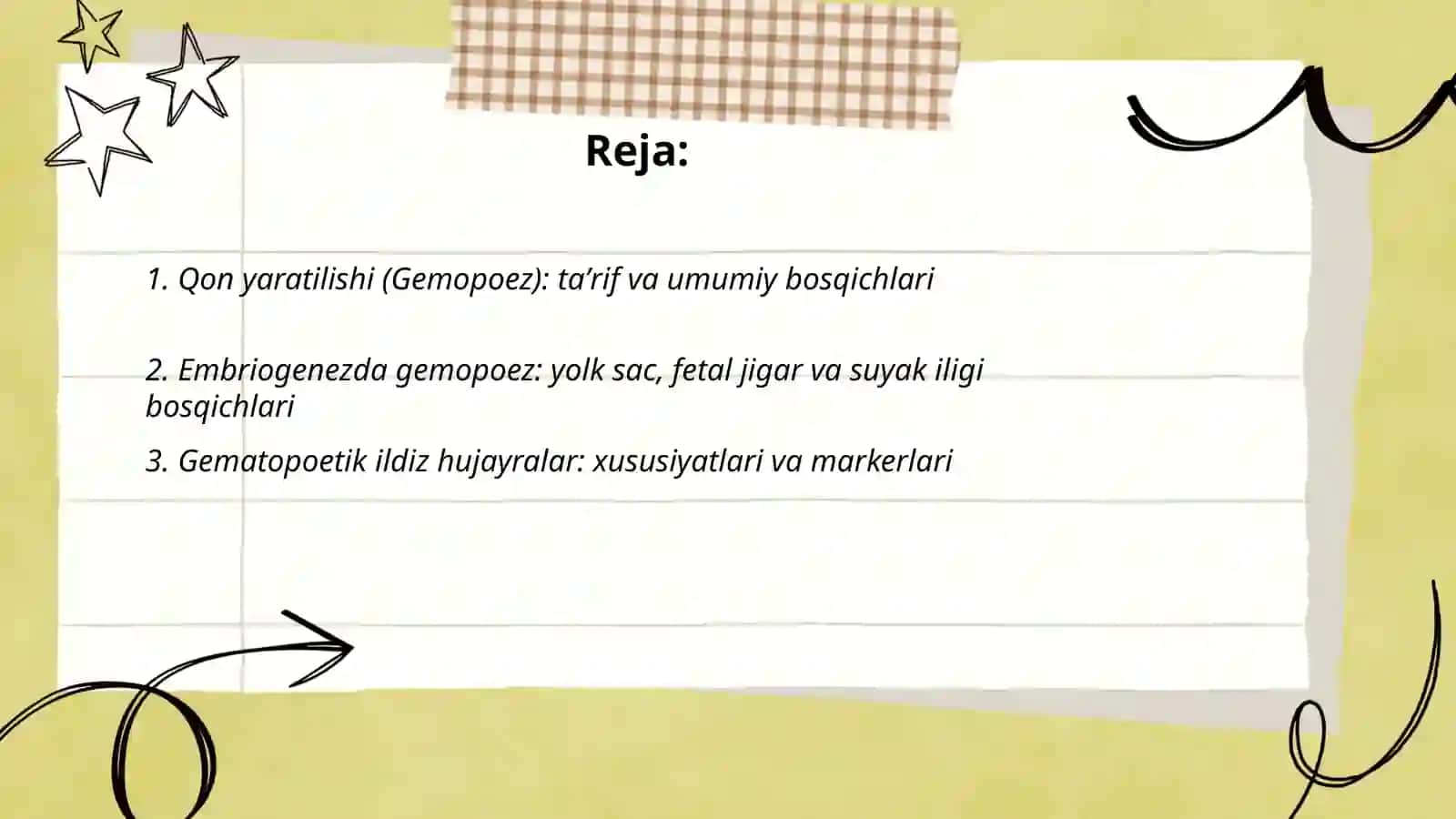 Qon yaratilishi (Gemopoez) 2