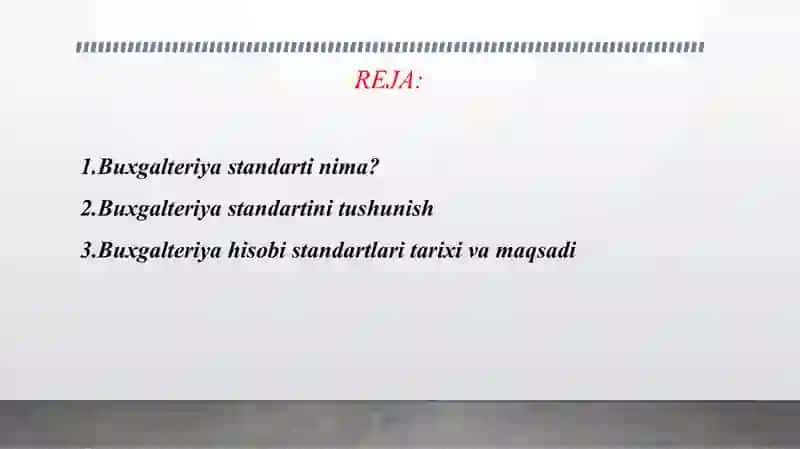 BUXGALTERIYA HISOBINING MILLIY STANDARTLARI. 2