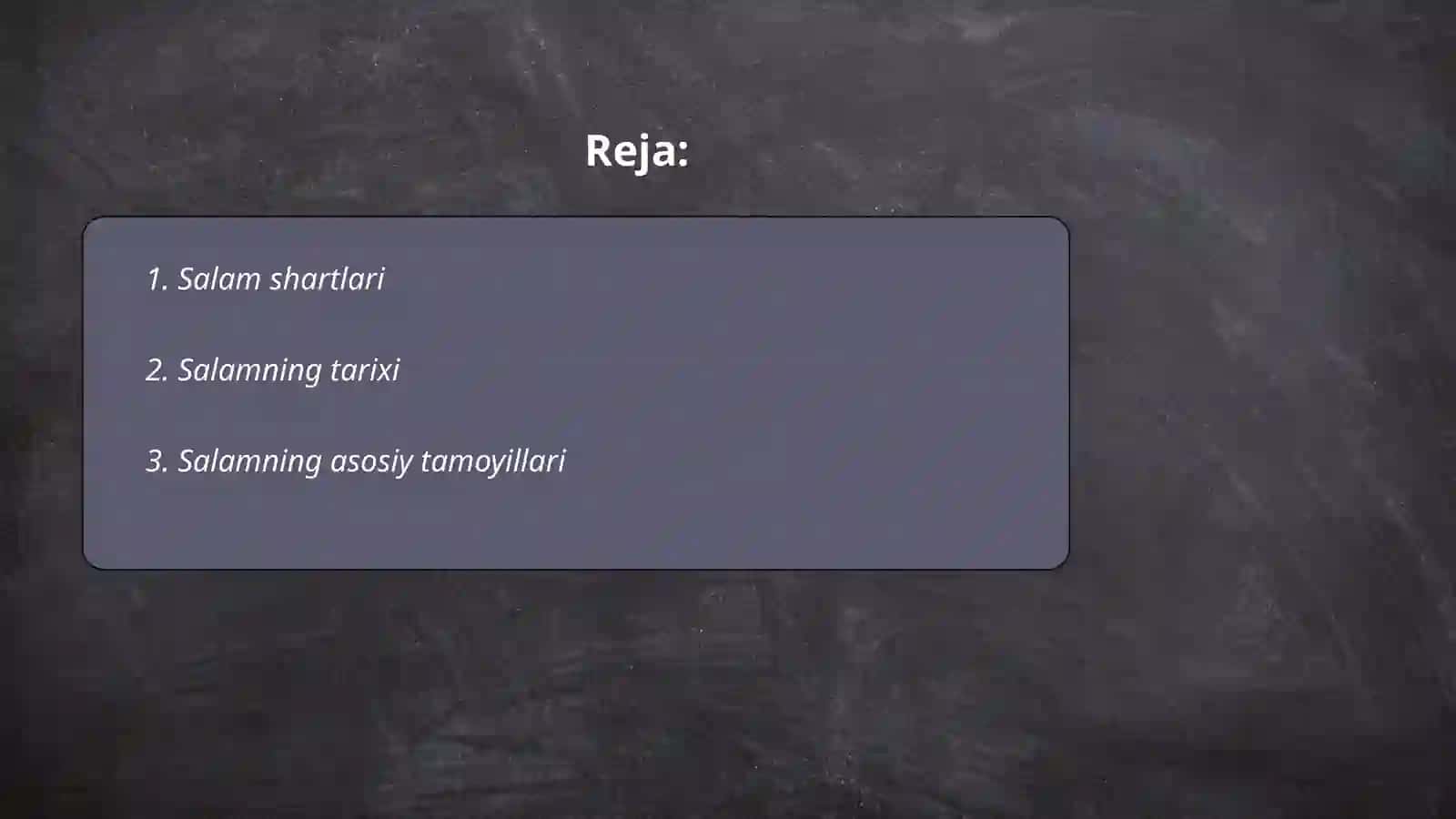 Salam va istisnoning turlari 2