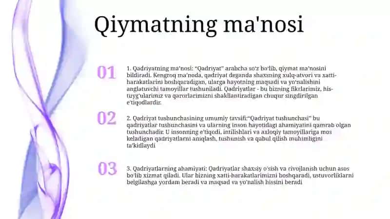 Qadriyat Tushunchasining Ma'Nosi Va Uning Umumiy Tavsifi 2