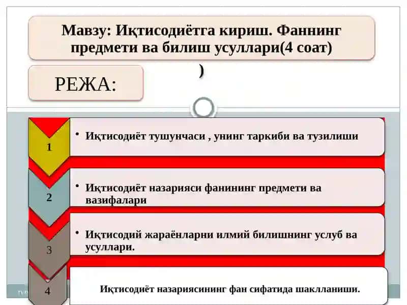 Иқтисодиёт назарияси 2