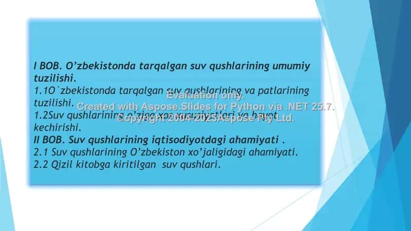 O'zbekistonda Tarqalgan Suv Qushlari 2