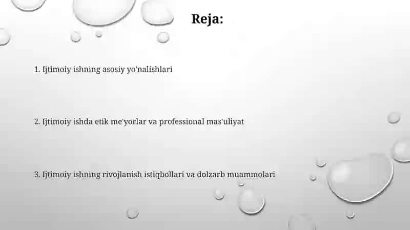 Ijtimoiy ishning asosiy yo'nalishlari 2