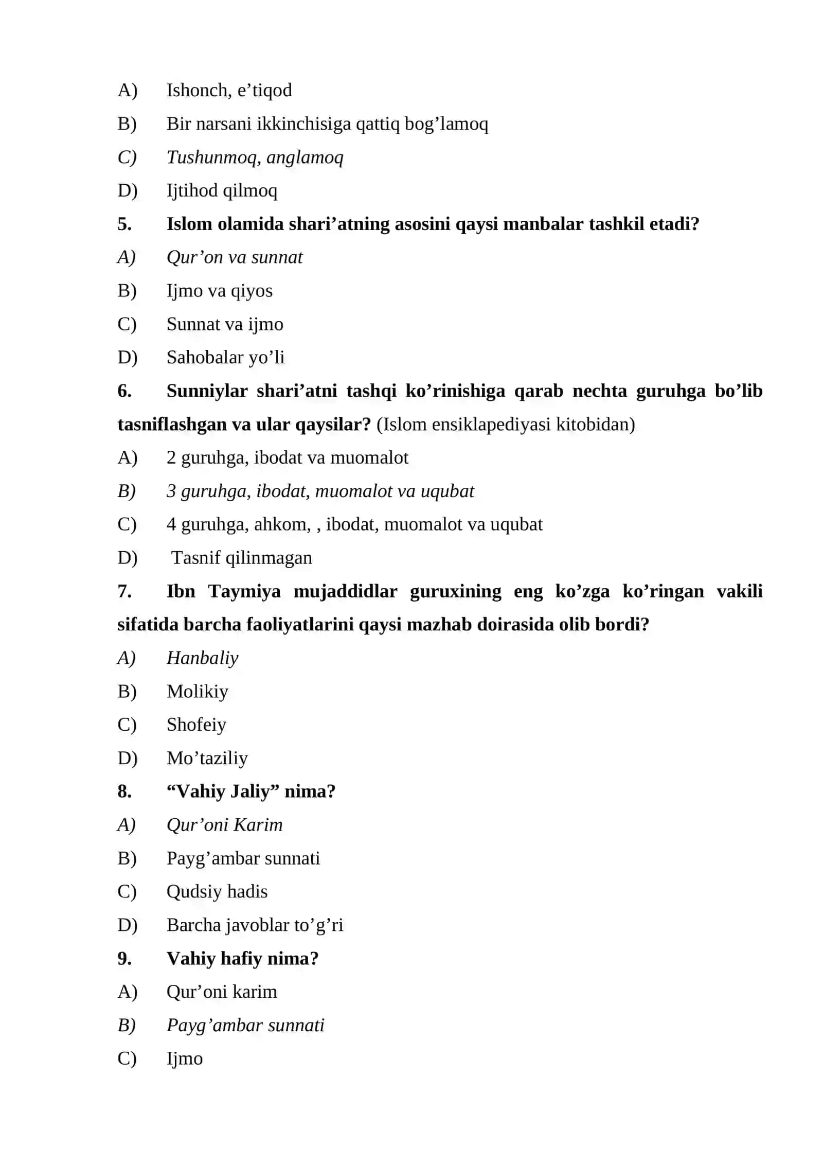 Fiqh ilmining rivojlanish bosqichlari 2