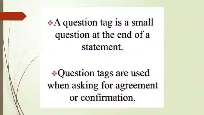 Question Tags 2