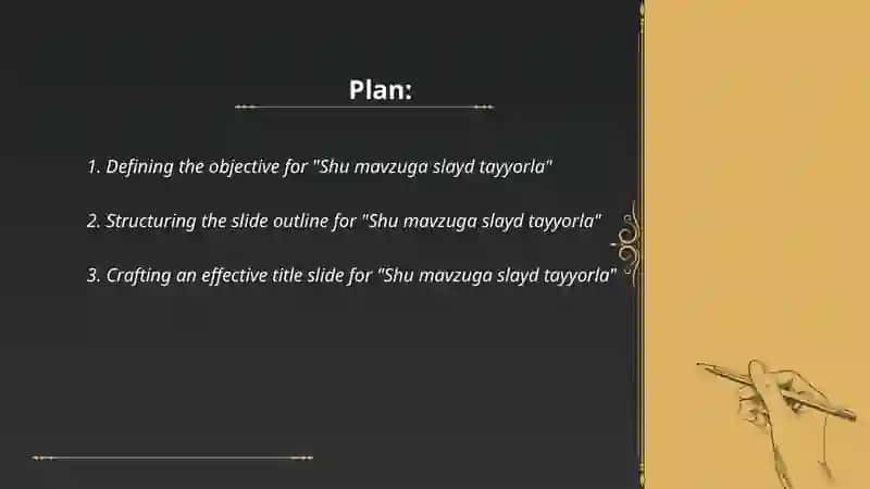 Shu mavzuga slayd tayyorla 2