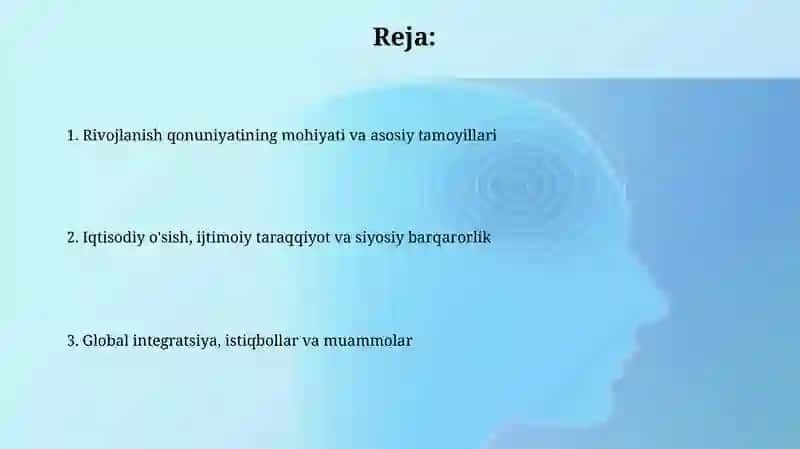 Rivojlanish qonunining mohiyati 2