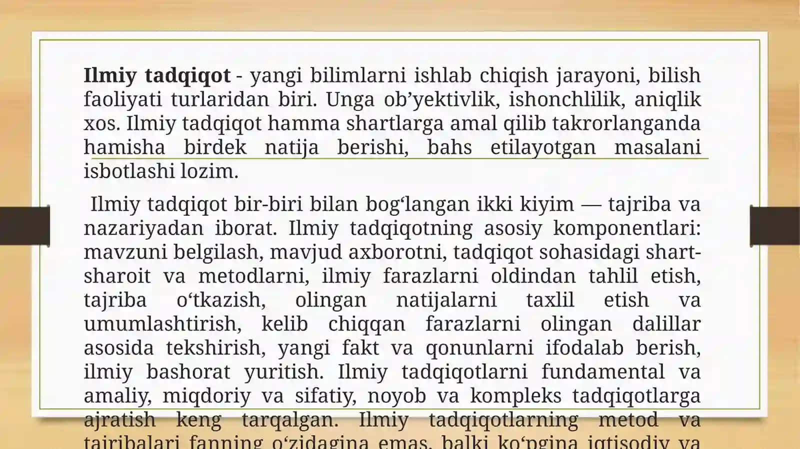 Ilmiy Tadqiqotning Tiplari 2