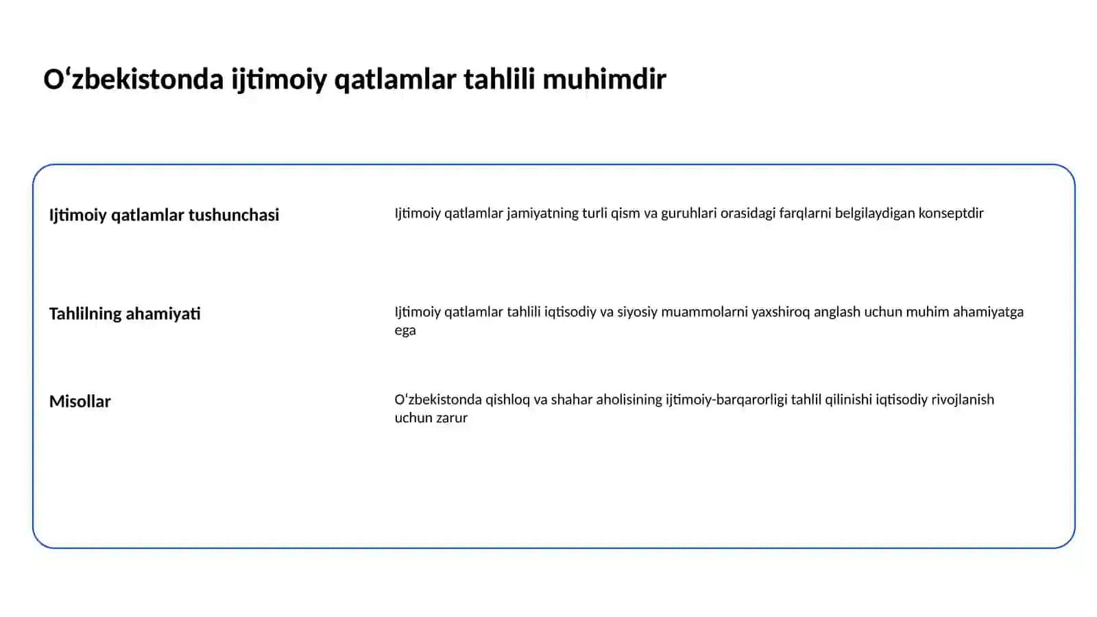 Oʻzbekistonda ijtimoiy qatlamlar 2