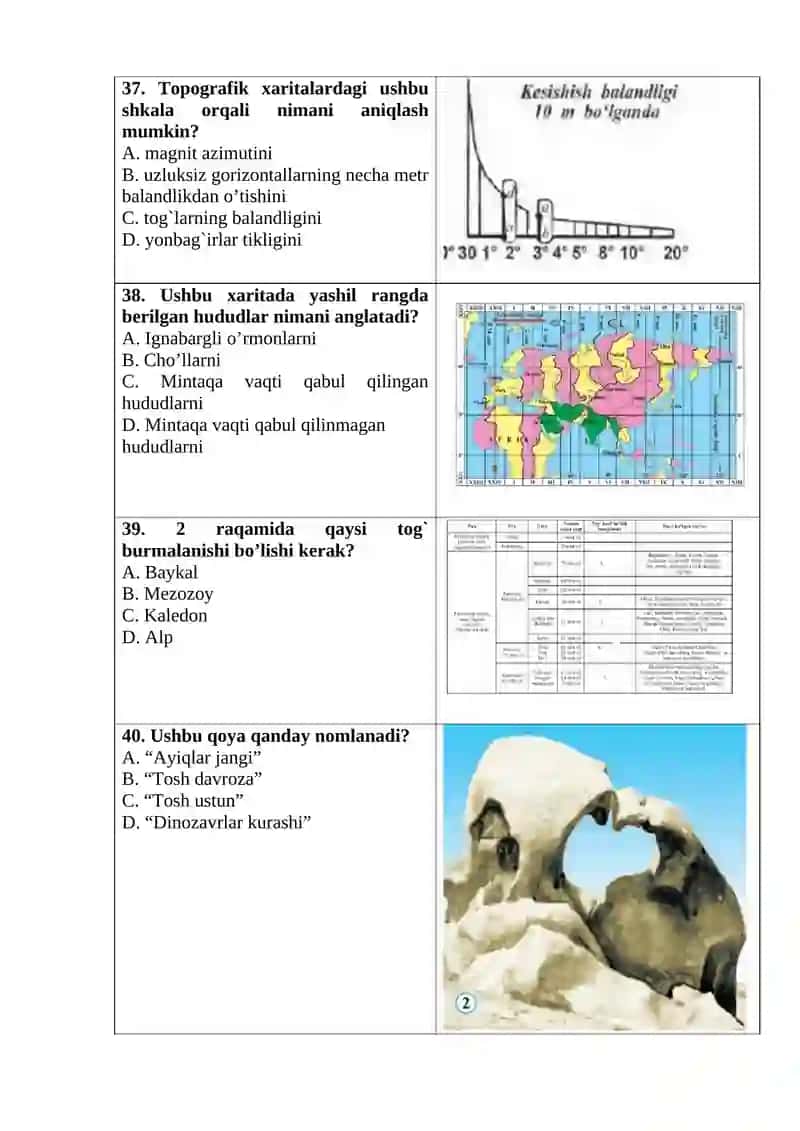 7-SINF PISA TESTLAR 2