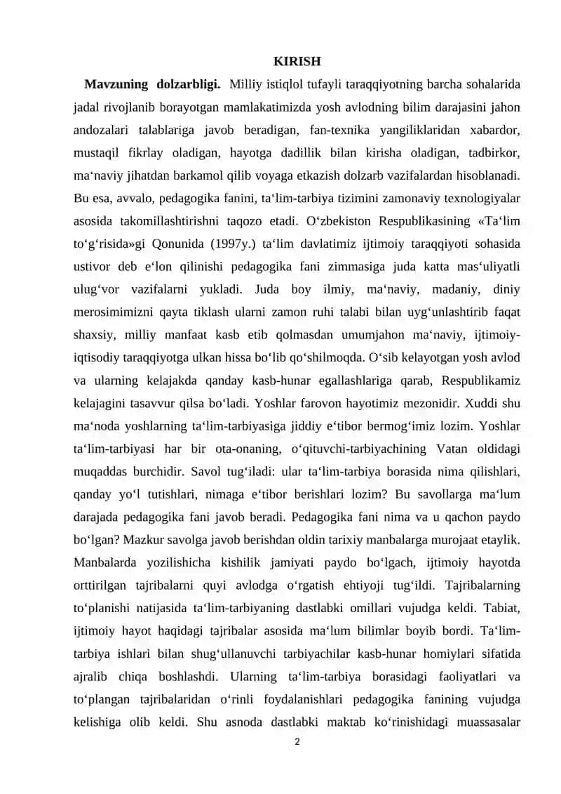 O'QUVCHILARNI TARBIYALASHDA JAMOANING ROLI 2