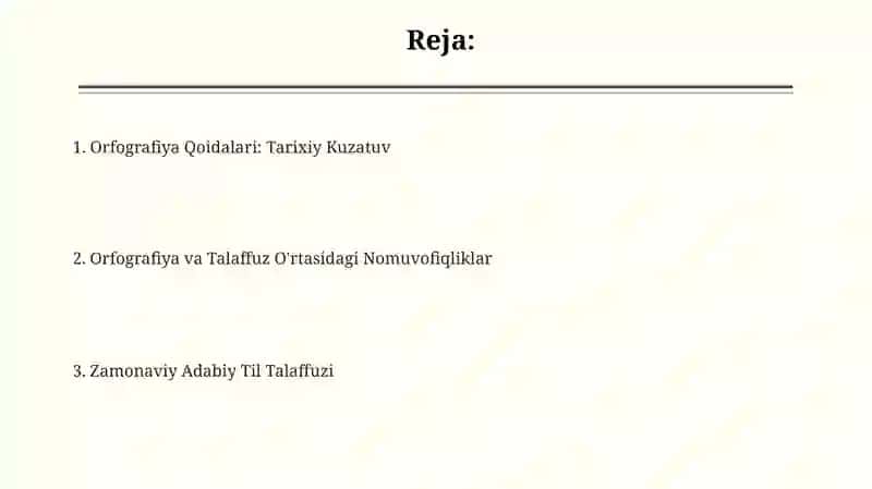 Orfoepiya qoidalari va adabiy talaffuzning bugungi holati 2