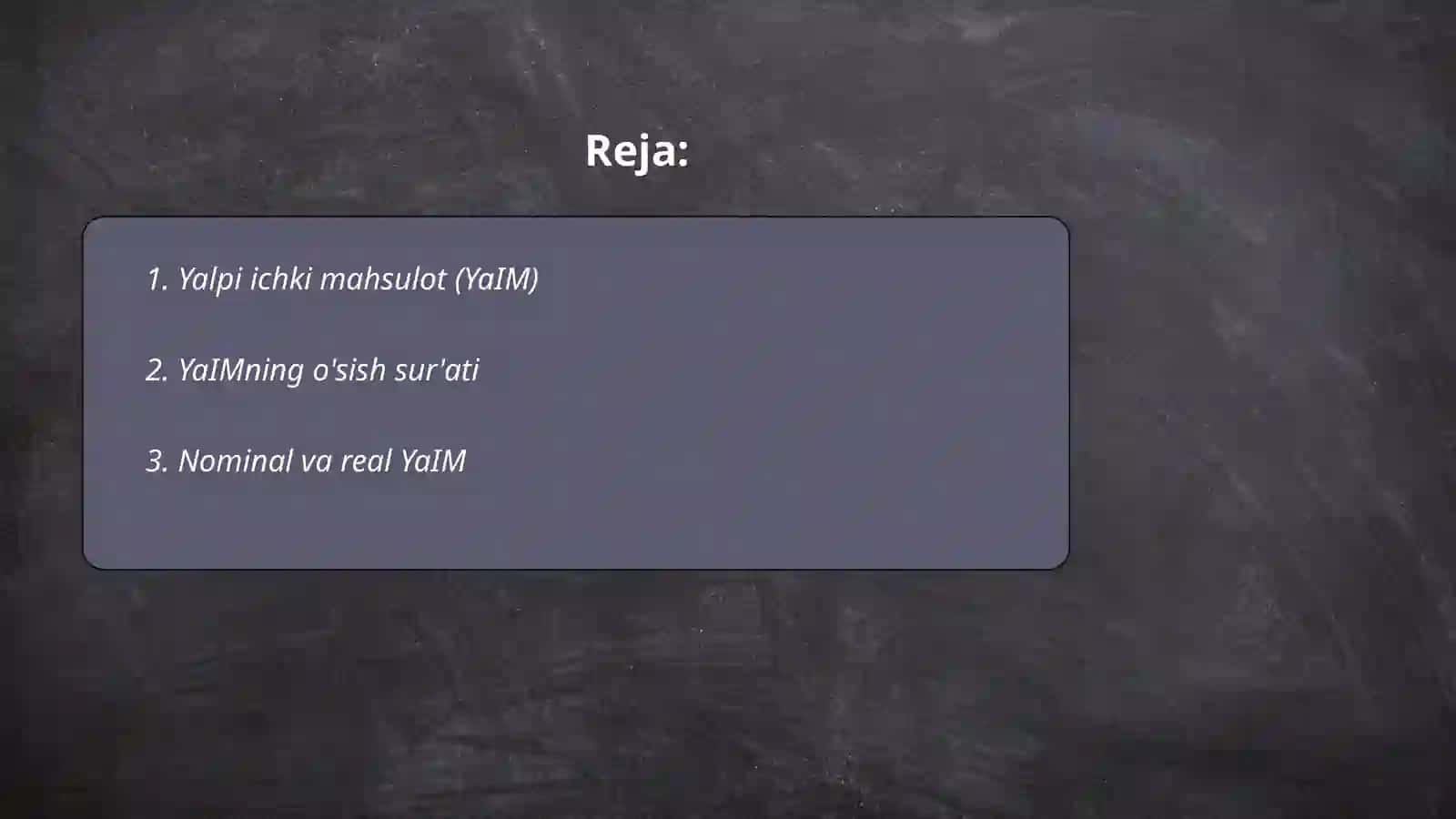 Asosiy makroiqtisodiy koʻrsatkichlar 2