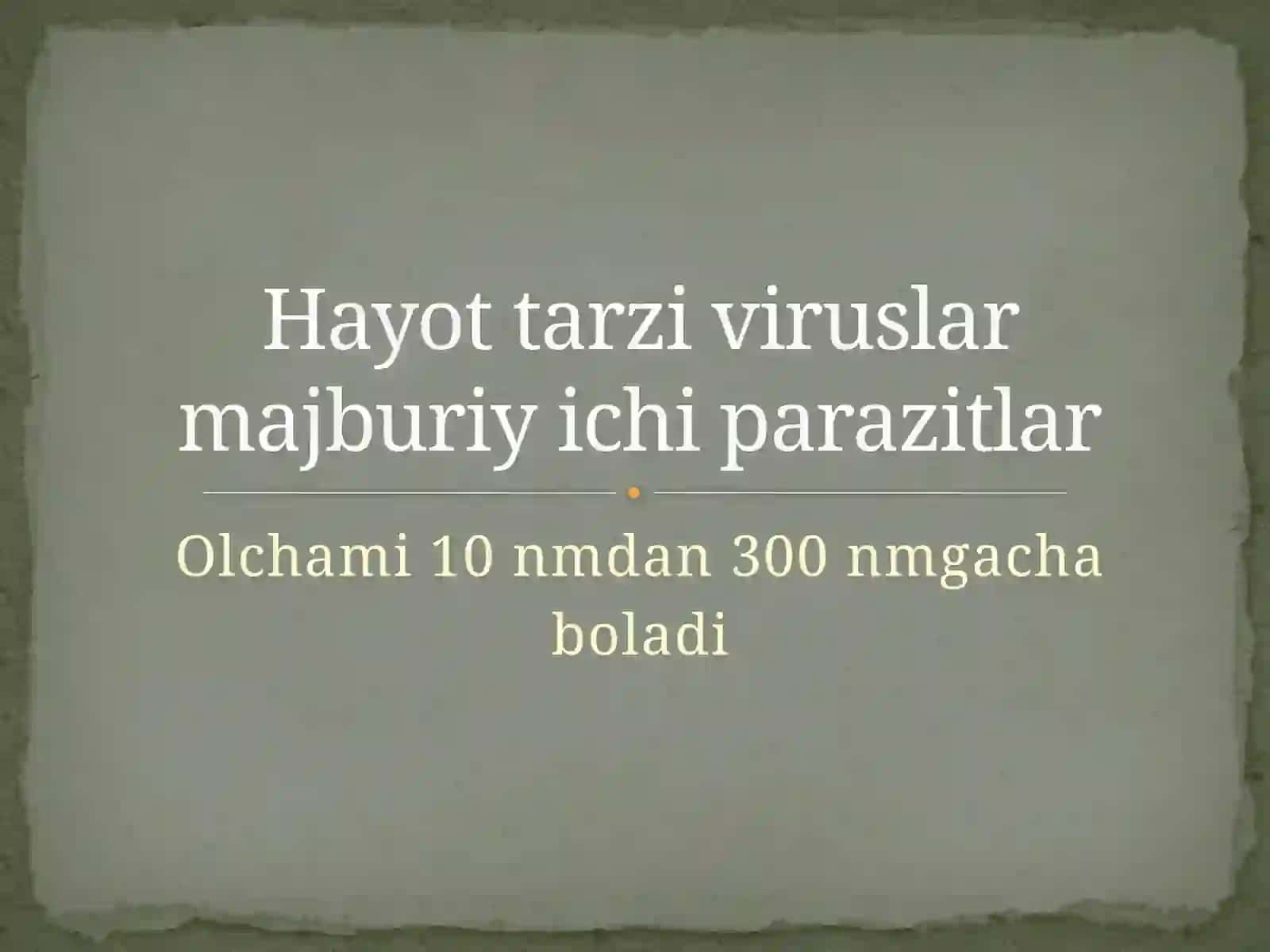 Viruslar va Hayot 2