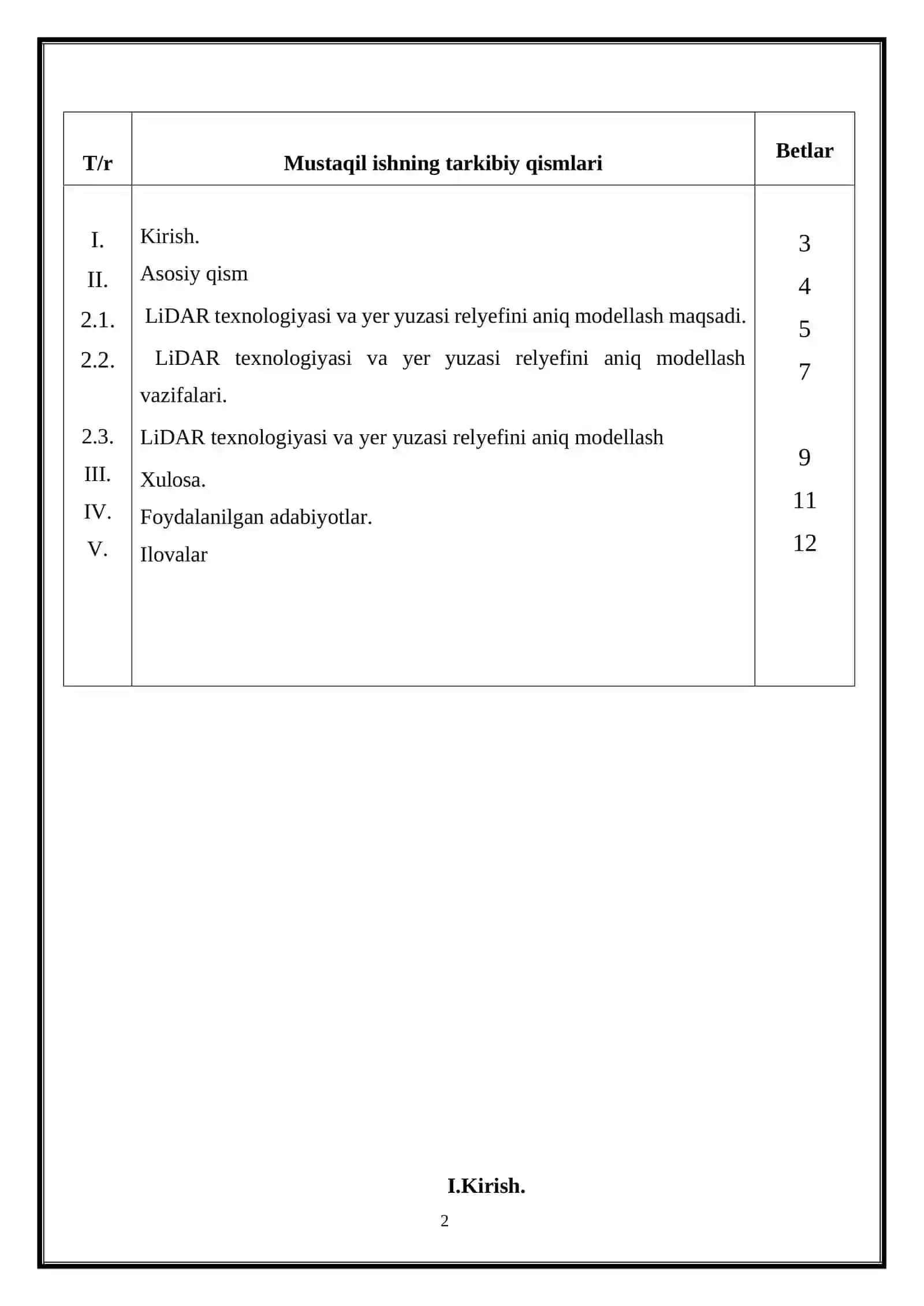 LiDAR texnologiyasi va yer yuzasi relyefini aniq modellash 2