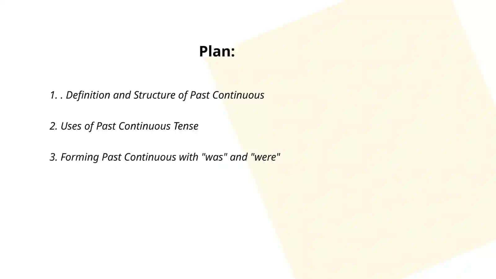 Past Continuous Simple 2
