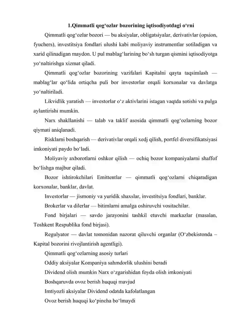 QIMMATLI QOG‘OZLAR BOZORI 2