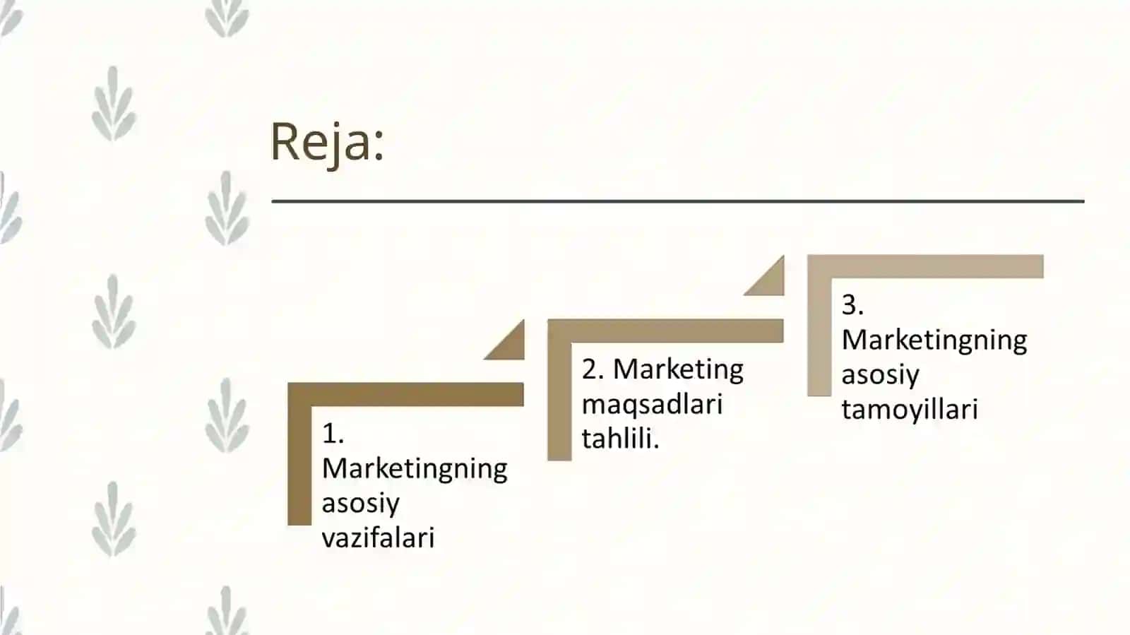Marketingning asosiy vazifalari 2