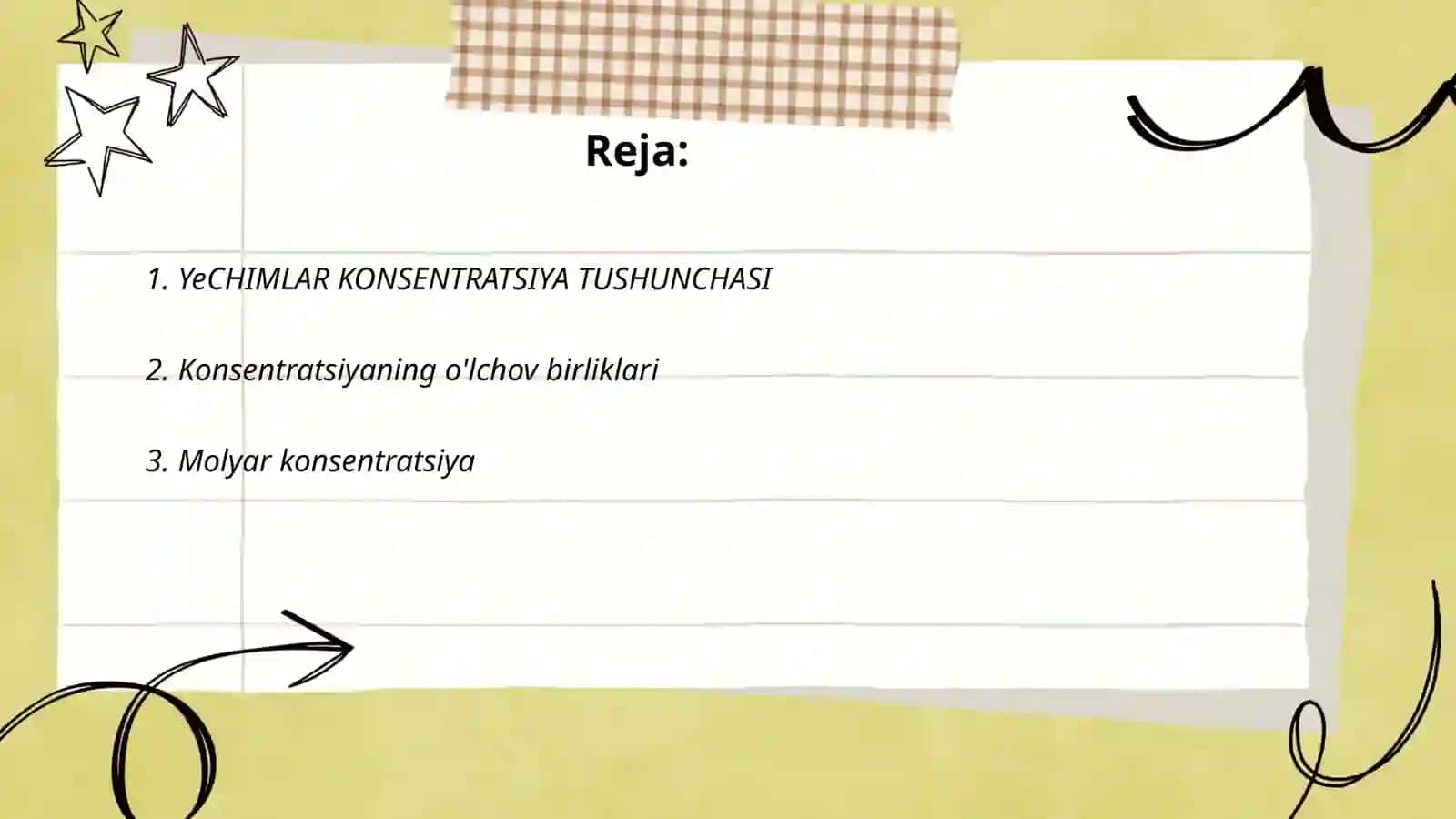 YeCHIMLAR KONSENTRATSIYA TUSHUNCHASI 2