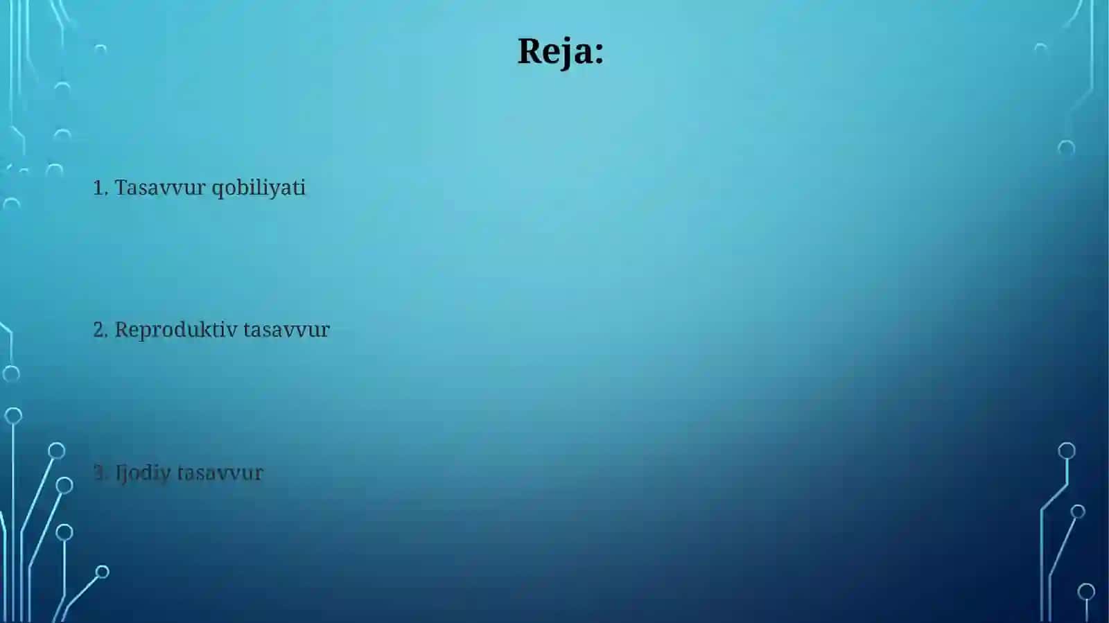 Tasavvur jarayonlari 2