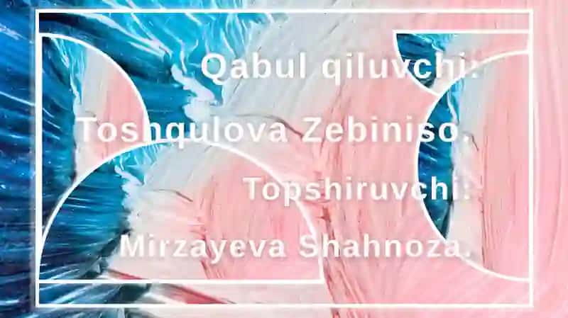 SalimovaSurayyoning o‘zbek adabiyoti fanidan tayyorlagan taqdimoti 2