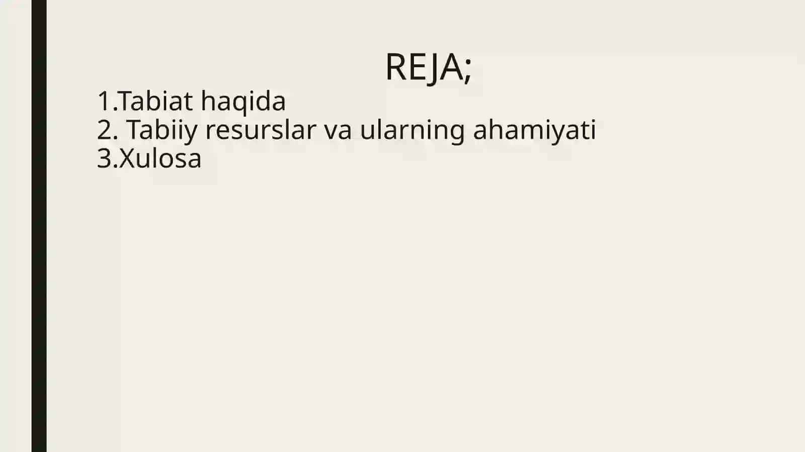 TABIATDAN UNUMLI FOYDALANISH 2