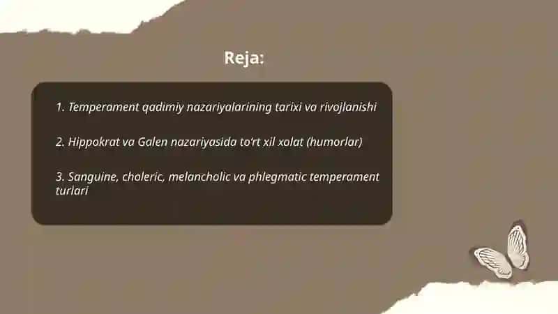 Temperament qadimiy nazariyalar 2