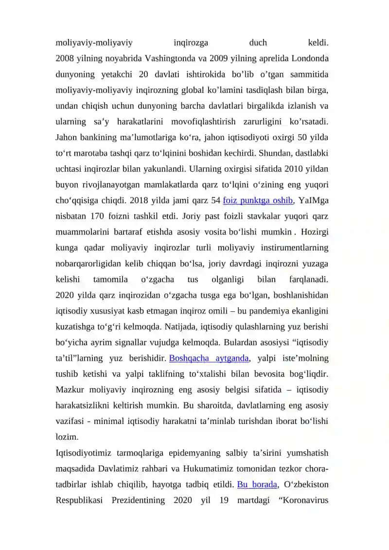 Global moliyaviy inqirozlar va ulardan chiq 2