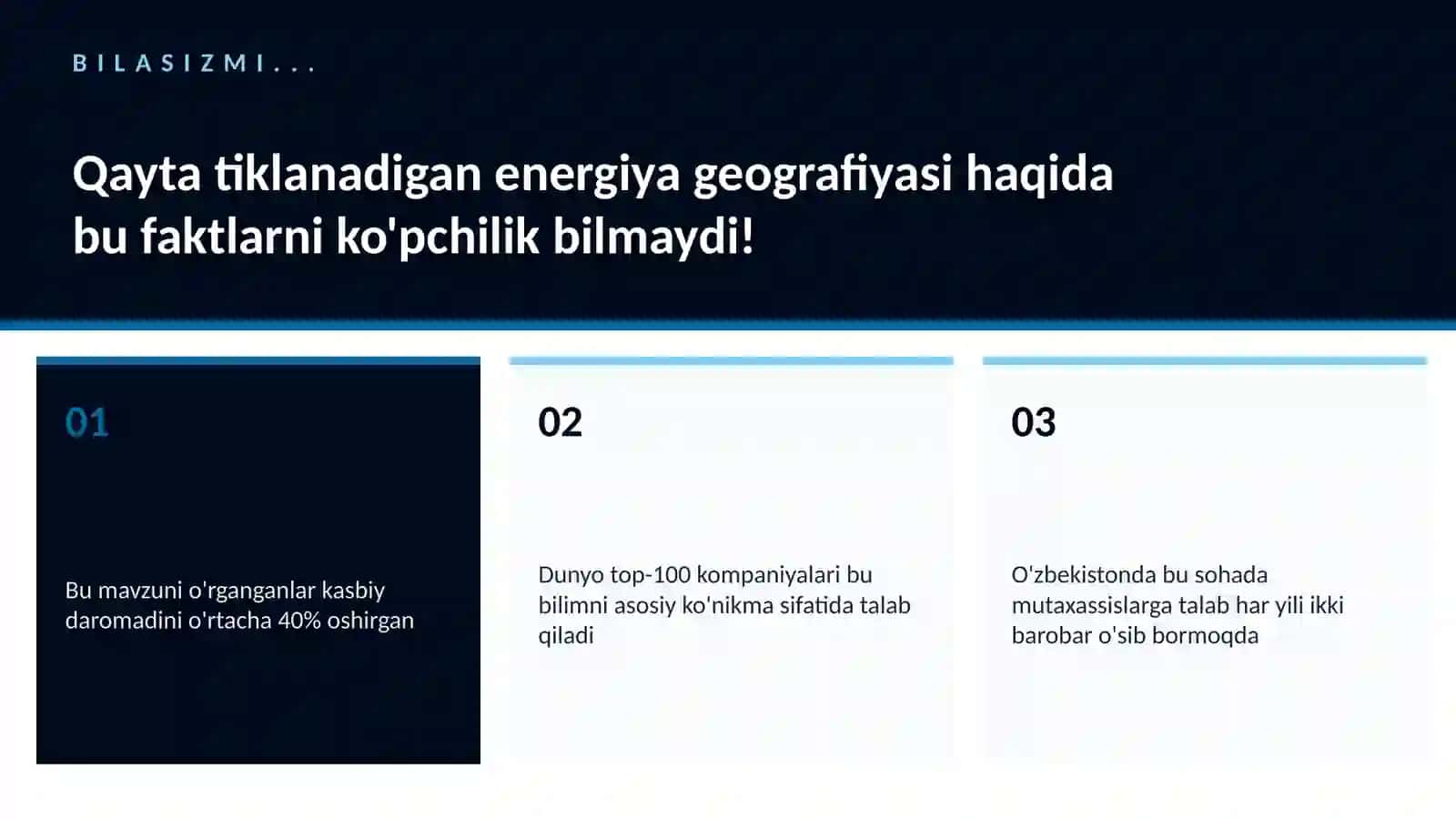 Qayta tiklanadigan energiya geografiyasi 2