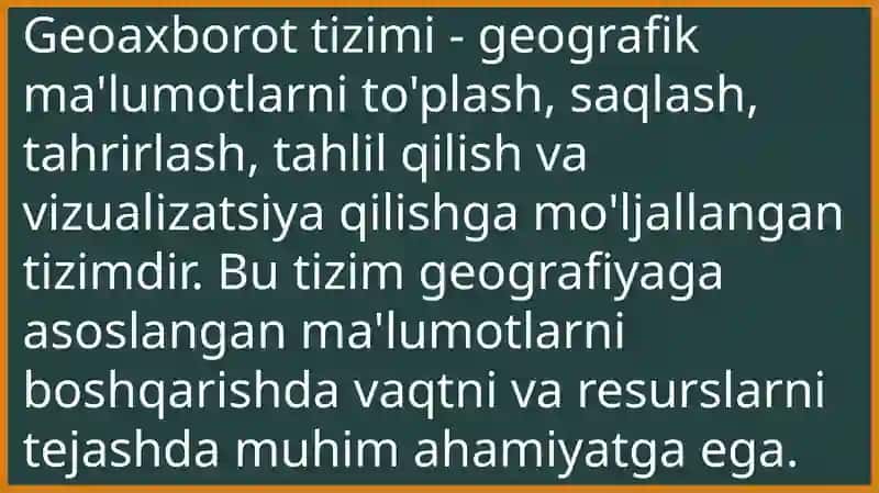 Geoaxborot tizimi 2