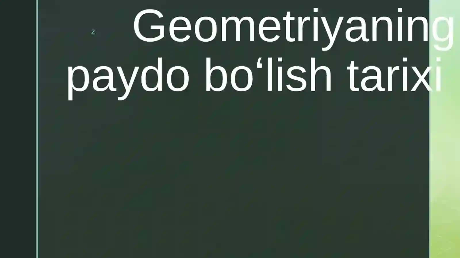 Geometriyadan tayyorlagan Mustaqil ishi 2