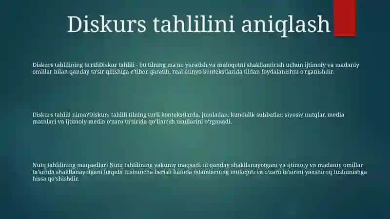 Diskurs Tahlili 2