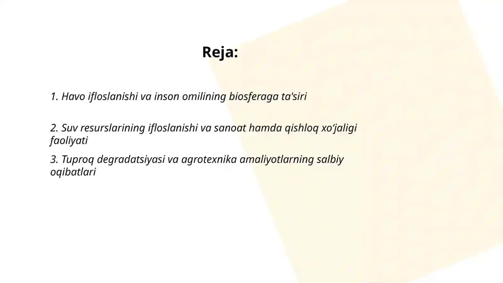 Inson omilining biosferaga tasiri 2